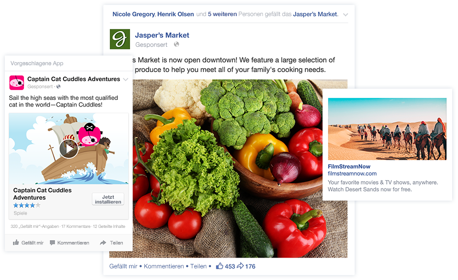 Social Media  Boost-Posts Facebook-Werbeziele: Post Engagement