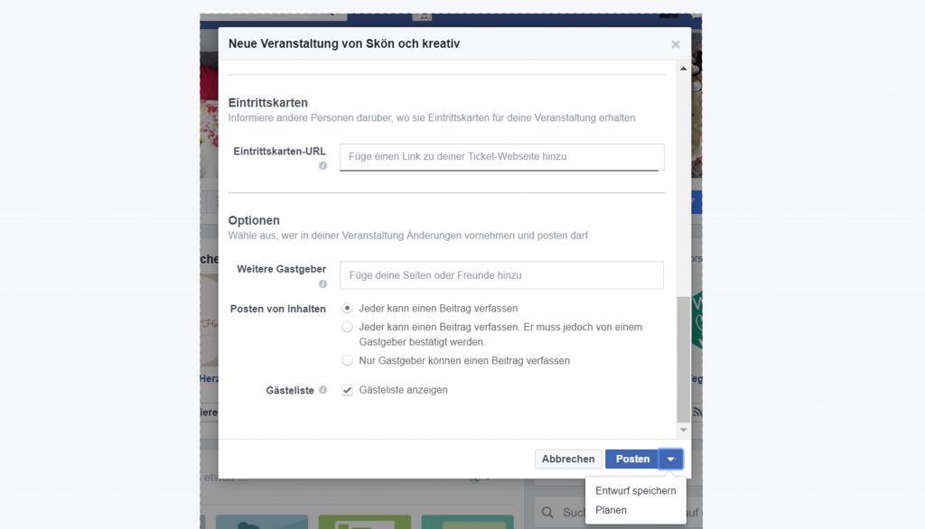 Social Media  Screenshot-FB-Event-erstellen-Optionen-1024x586 Facebook Event erstellen